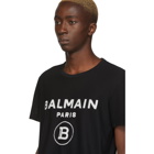 Balmain Black Velvet Logo T-Shirt