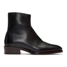 Jimmy Choo Black Leather Lucas Boots