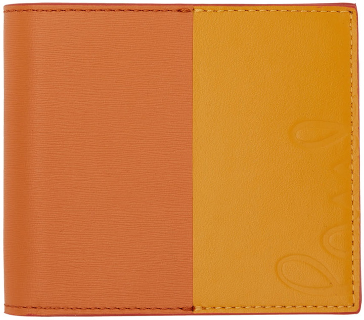 Photo: Paul Smith Orange Logo Bifold Wallet