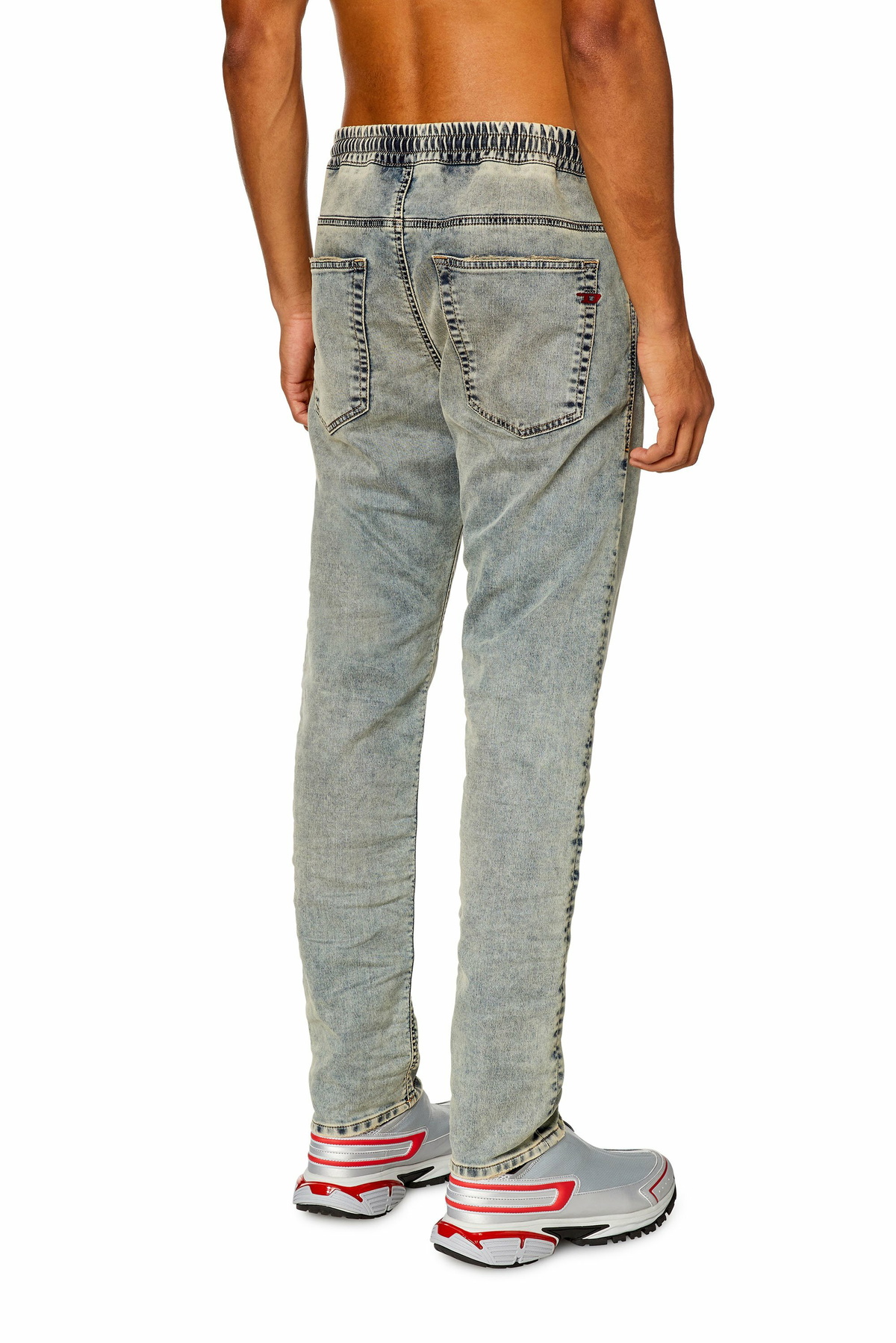 Diesel Regular 2030 D-Krooley Joggjeans - Jeans Mens in Blue Diesel