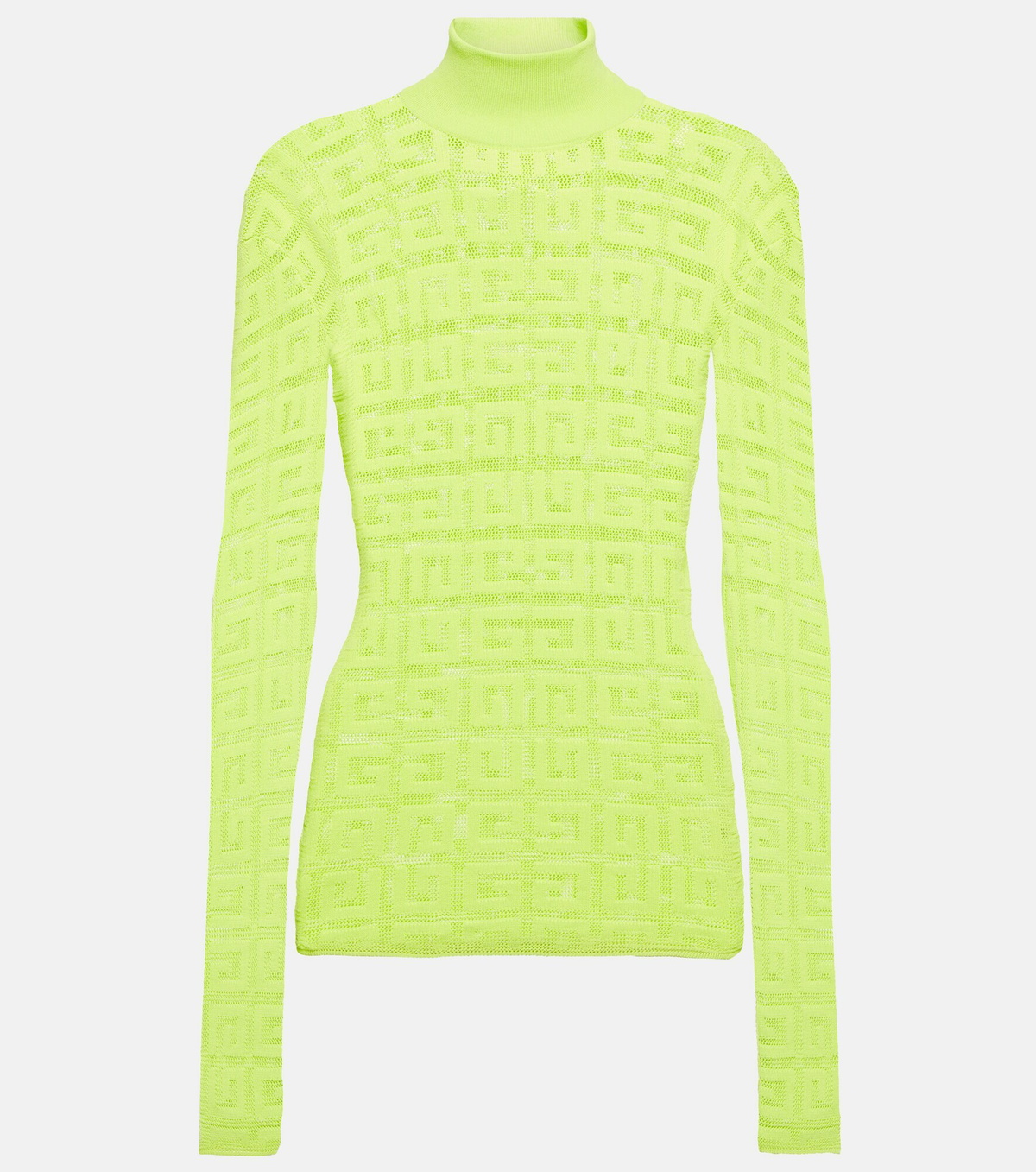 Givenchy - 4G jacquard mesh turtleneck top Givenchy
