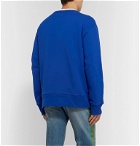 Gucci - Logo-Embroidered Loopback Cotton-Jersey Sweatshirt - Blue