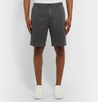 Mr P. - Garment-Dyed Cotton-Twill Bermuda Shorts - Black