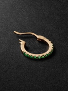 KOLOURS JEWELRY - Spectra Small Gold Emerald Single Hoop Earring