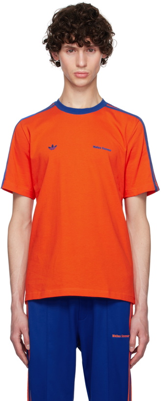 Photo: Wales Bonner Orange adidas Originals Edition Embroidered Logo T-Shirt