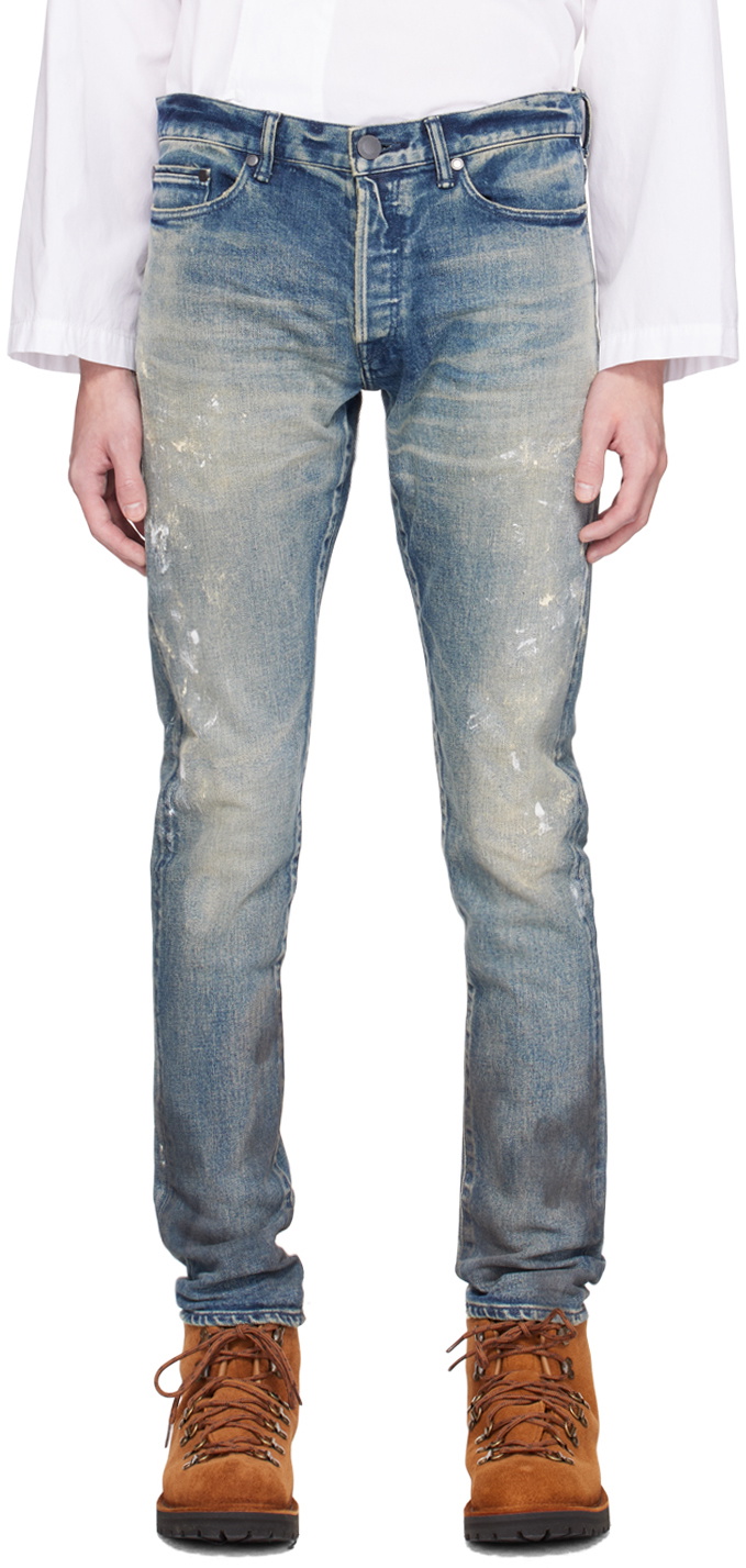 John Elliott Blue 'The Cast 2 Slim' Jeans John Elliott