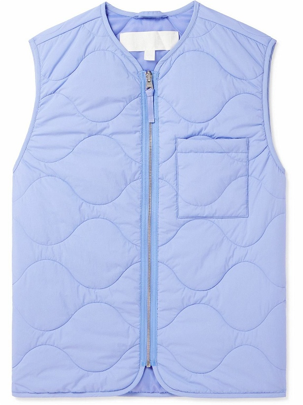 Photo: ARKET - Aaro Quilted Recycled-Shell Gilet - Blue