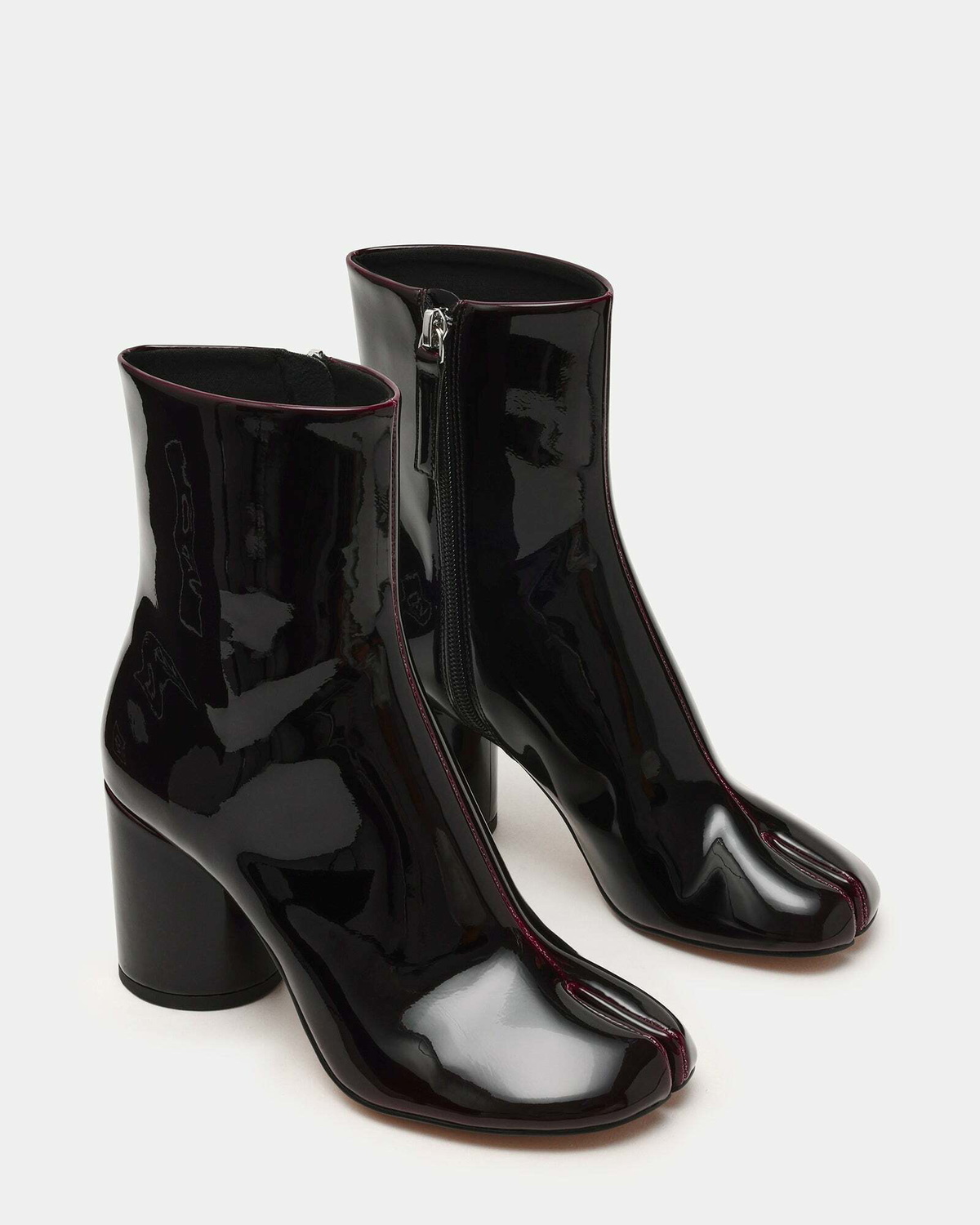 Steve Madden Caro Booties in Burgundy Patent