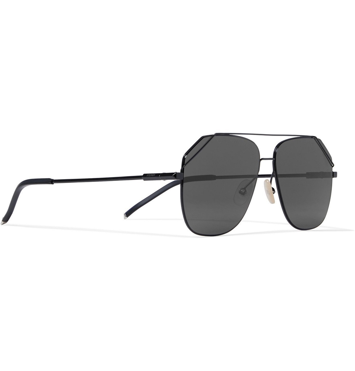 Fendi Men's Aviator-Style Metal Sunglasses