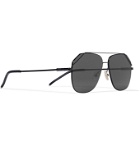 Fendi - Aviator-Style Metal Sunglasses - Black