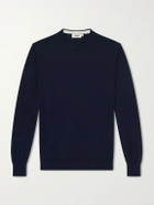 Altea - Cotton and Cashmere-Blend Sweater - Blue