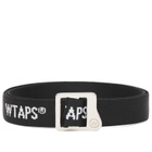 WTAPS Men's 06 Jacquard Tape Belt in Black 