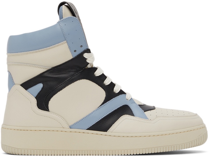 Photo: Human Recreational Services Off-White & Blue Mongoose Sneakers