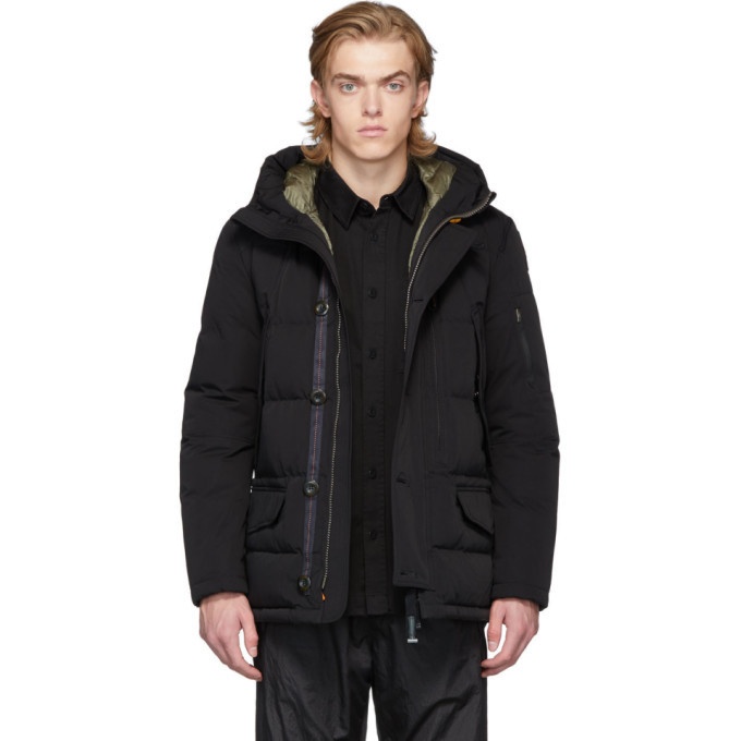 Parajumpers Black Down Rugged Marcus Jacket Parajumpers