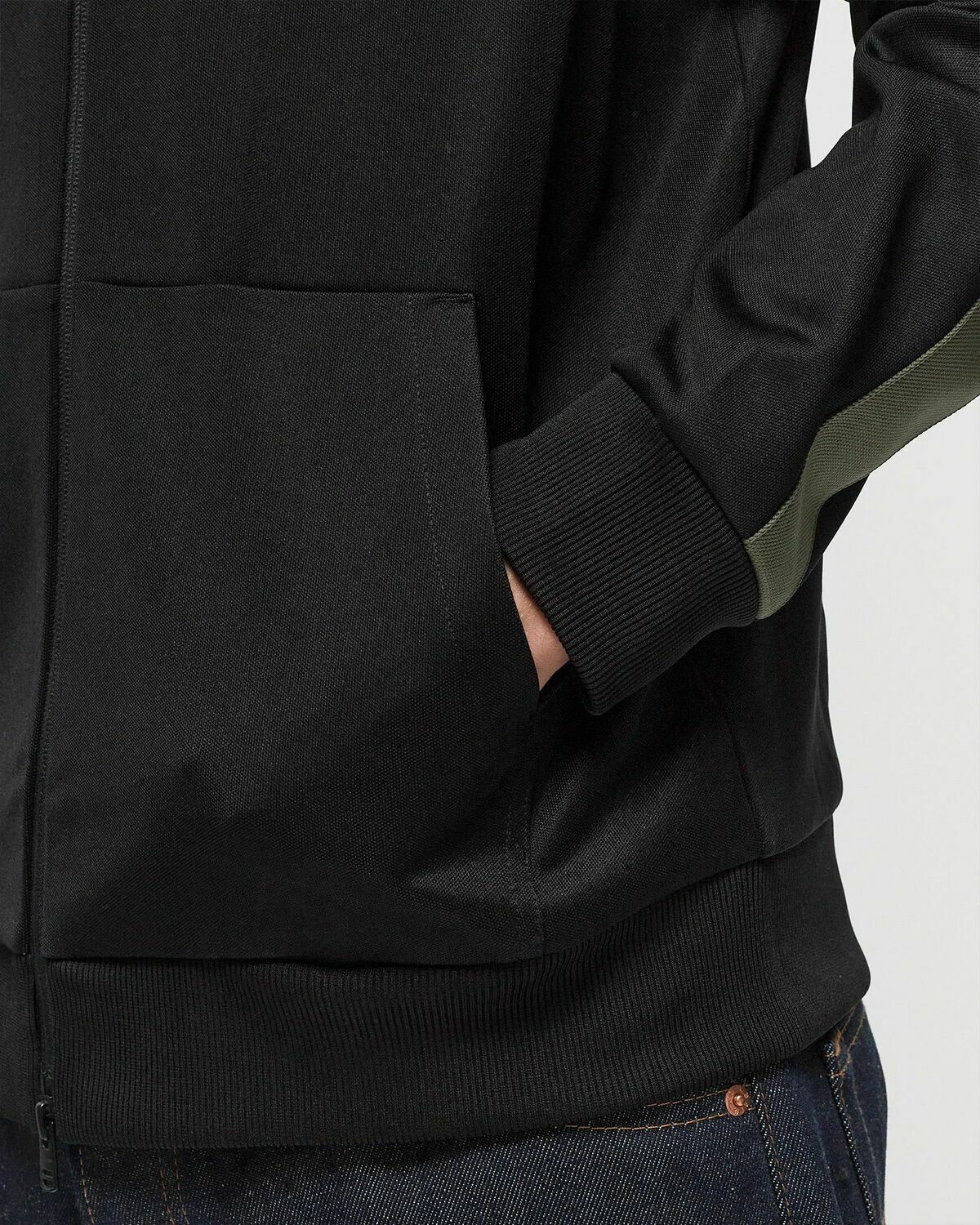 Fred Perry Tape Detail Collared Track Jacket Black Track Jackets
