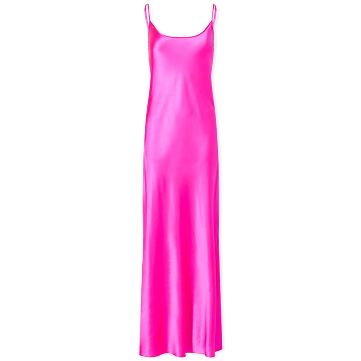 Photo: Mother of All Women's Kelly Silk Maxi Dress in Fuschsia