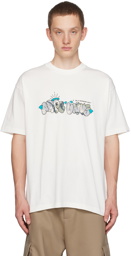 AAPE by A Bathing Ape Off-White Printed T-Shirt