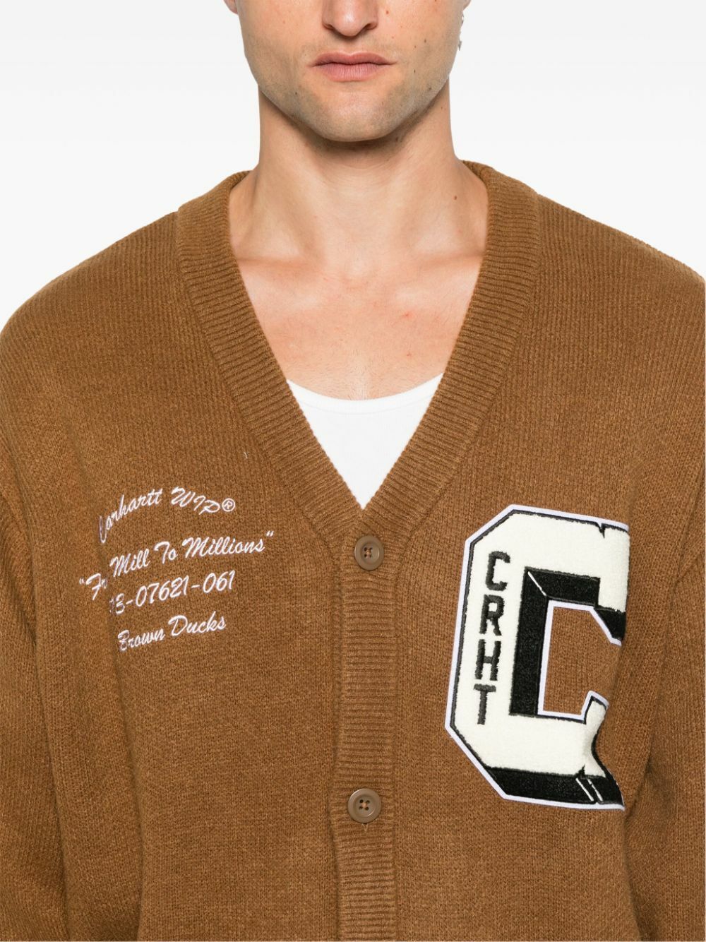 CARHARTT WIP - Brown Ducks Cardigan Carhartt WIP