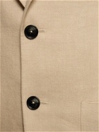 ZEGNA Linen & Wool Single Breasted Blazer