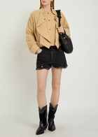 Isabel Marant Tricia Layered-effect Woven Jacket Camel