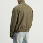 Gucci Men's GG Canvas Bomber Jacket in Green