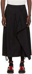 BED J.W. FORD Black Cotton Canvas Skirt