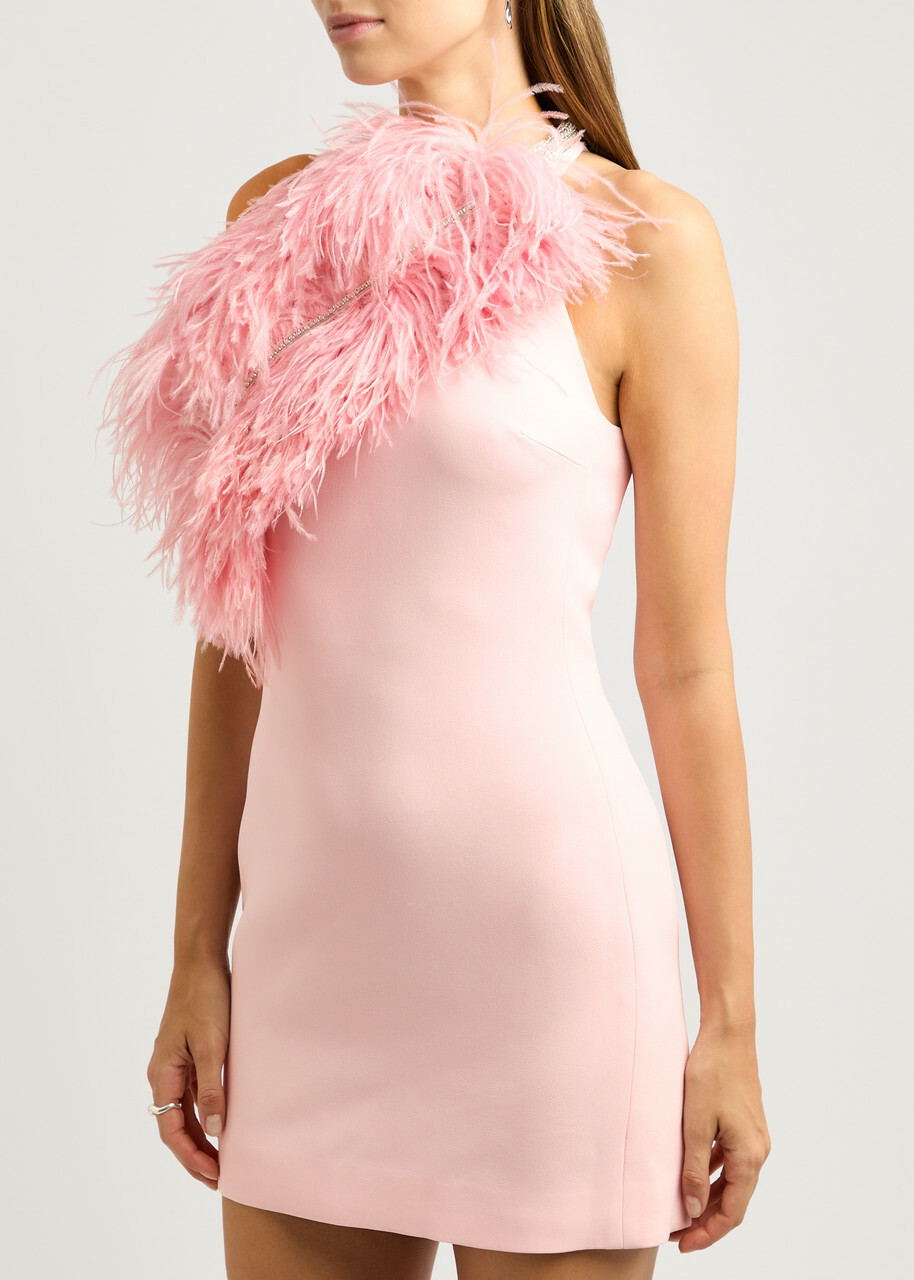 david koma pink mini dress David Koma, Crystal-embellished minidress, Women, Pink, US 10, Dresses, Materialmix