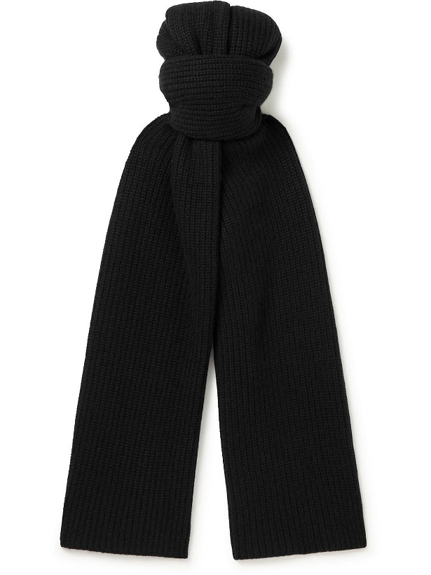 Photo: James Perse - Thermal Ribbed Recycled Cashmere Scarf