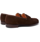 George Cleverley - Bradley Suede Penny Loafers - Men - Dark brown