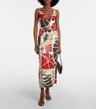 SIR Julietta floral linen midi dress