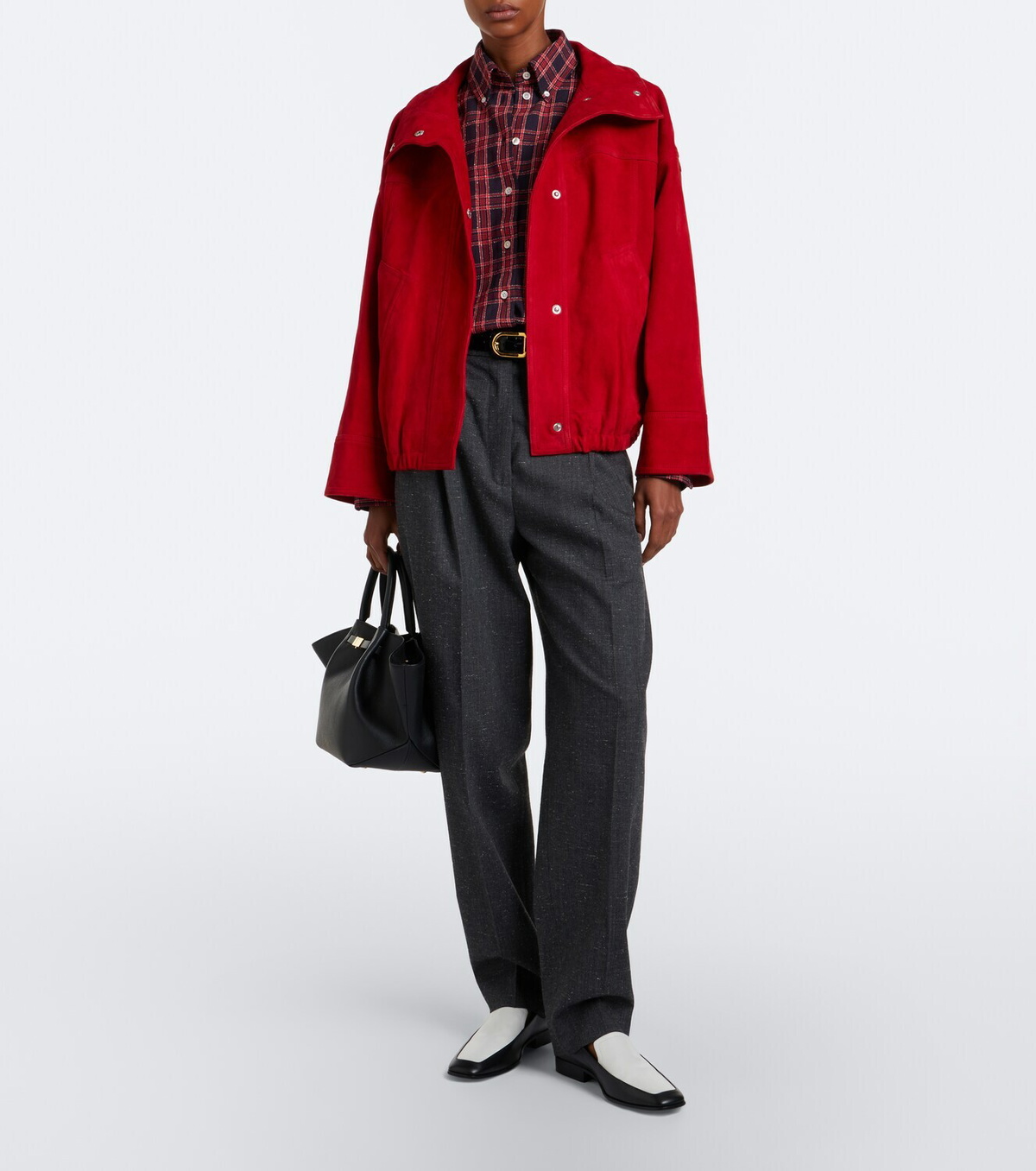 Róhe Oversized suede jacket