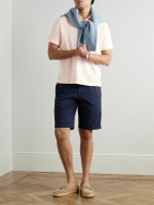 Boglioli - Cotton and Linen-Blend Polo Shirt - Orange