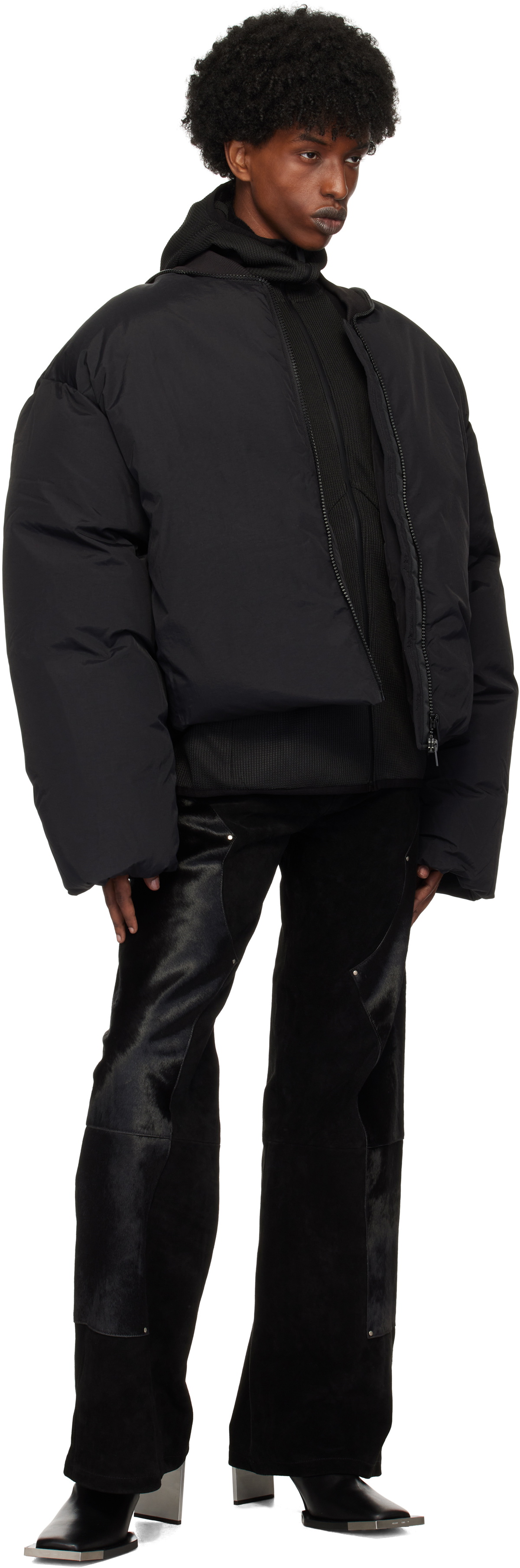 HELIOT EMIL Black Fortify Down Jacket Heliot Emil