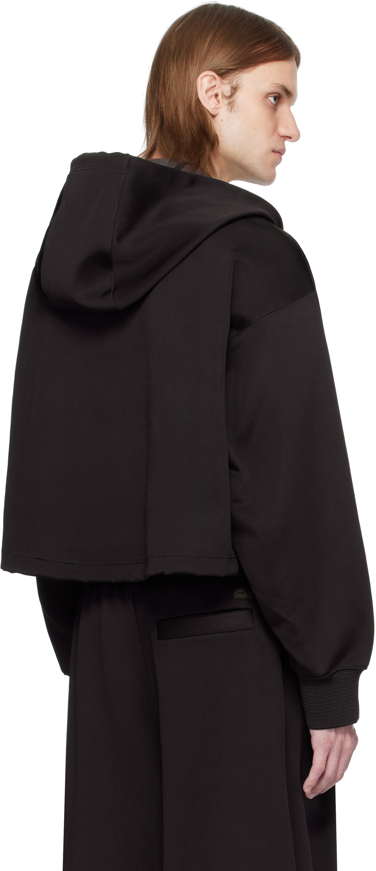 Lacoste Brown Runway Oversized Hoodie