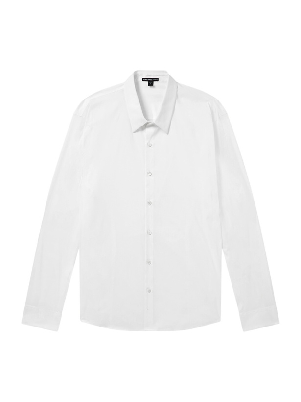 Photo: James Perse - Stretch Cotton-Blend Poplin Shirt - White