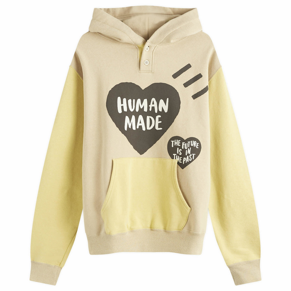 Human Made Men's Half Zip Hoodie in Black Human Made
