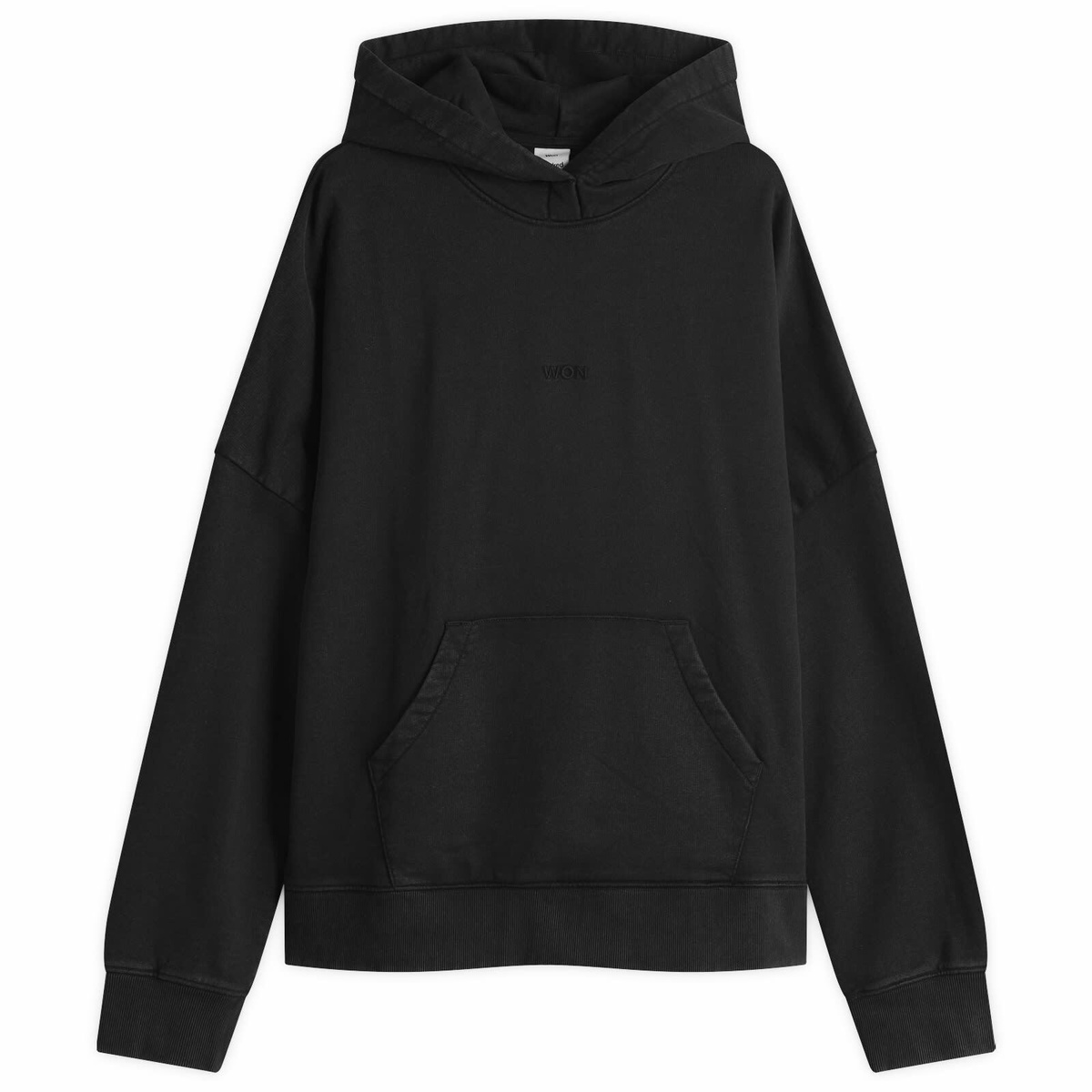 Won Hundred Men's Staff Hoodie in Washed Black