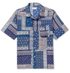 Universal Works - Patchwork Printed Cotton Shirt - Men - Navy