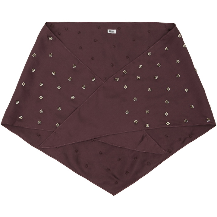 Photo: RESCHA SSENSE Exclusive Burgundy Dolly Scarf