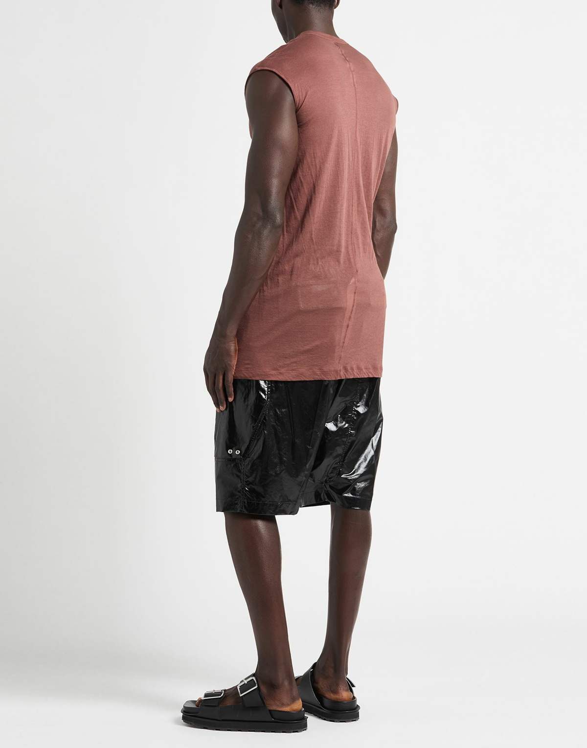 Rick Owens Mens T-shirt Chocolate in Brown