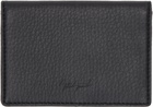 YOHJI YAMAMOTO Black Leather Card Holder