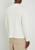 Wax London Cotton Henley top Ecru