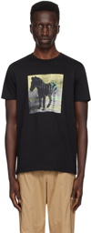 PS by Paul Smith Black Zebra Square T-Shirt
