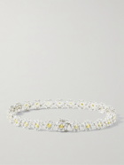 Hatton Labs - Daisy Sterling Silver Crystal Tennis Bracelet - Silver