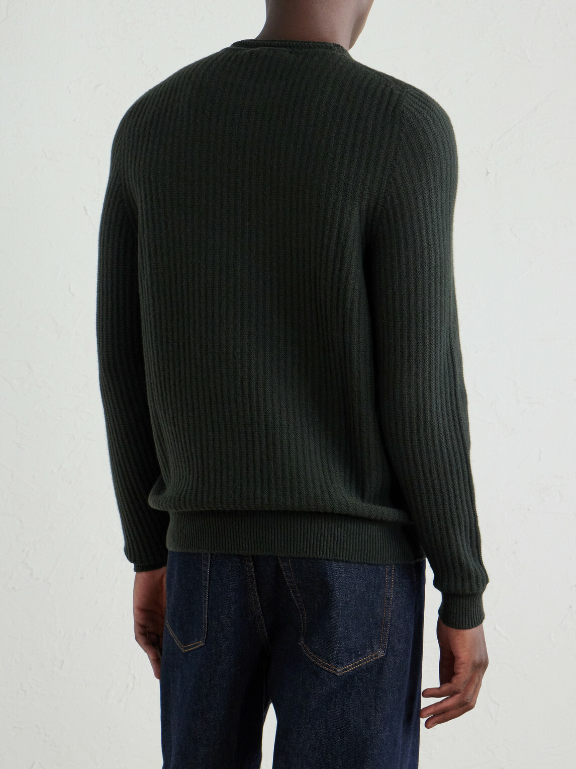 Inis Meáin - Merino Wool and Cashmere-Blend Sweater - Green