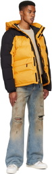 The North Face Yellow & Black Himalayan Down Parka