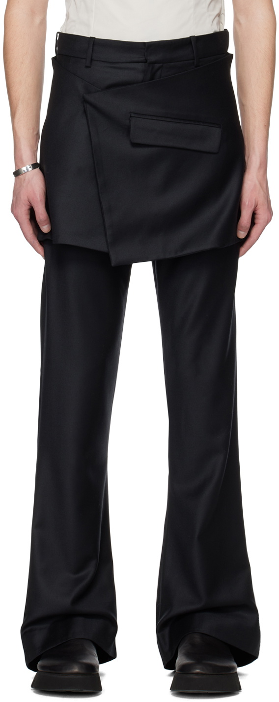 AARON ESH Black Skirt Trousers