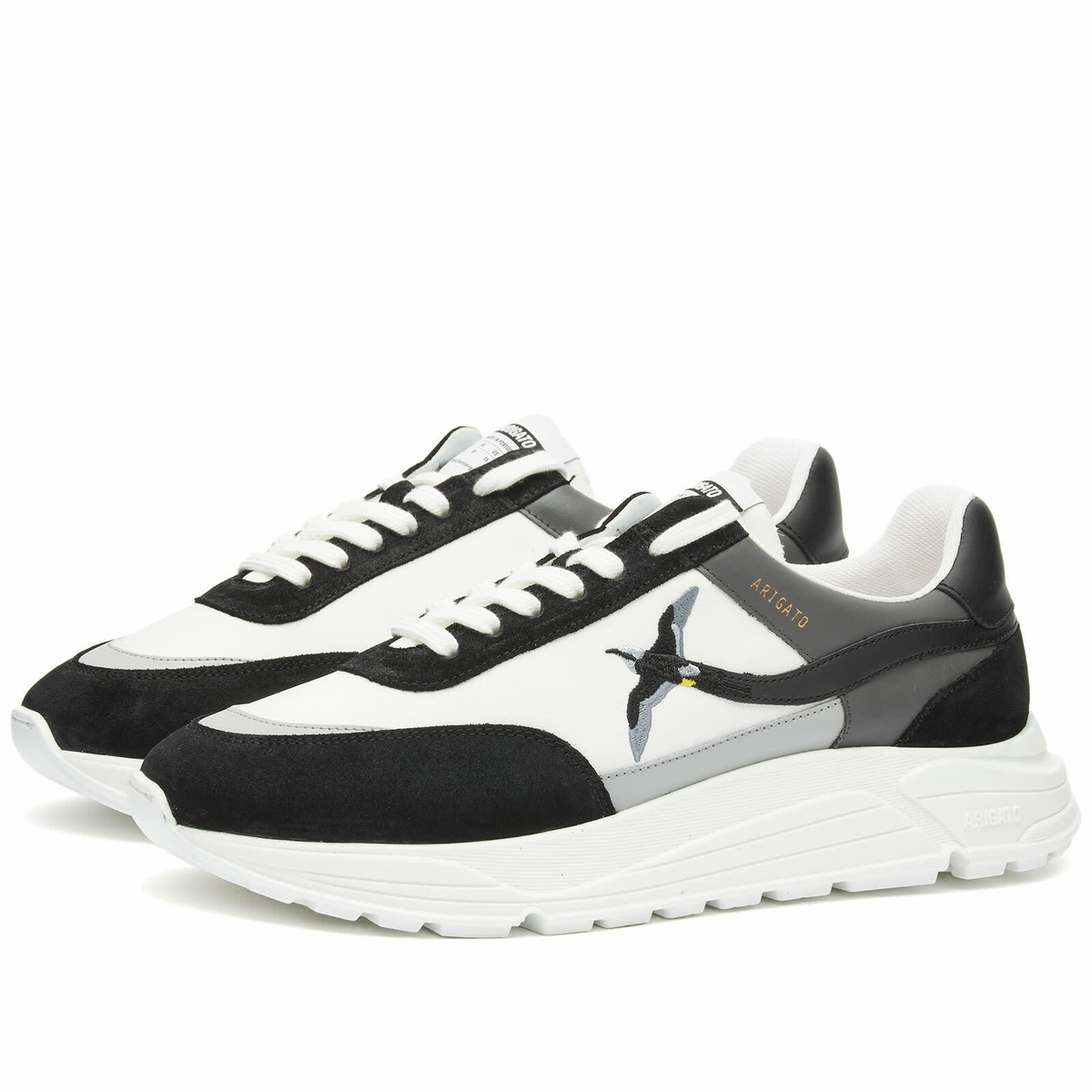 Axel Arigato Men's Rush Bee Bird Sneakers in White/Black