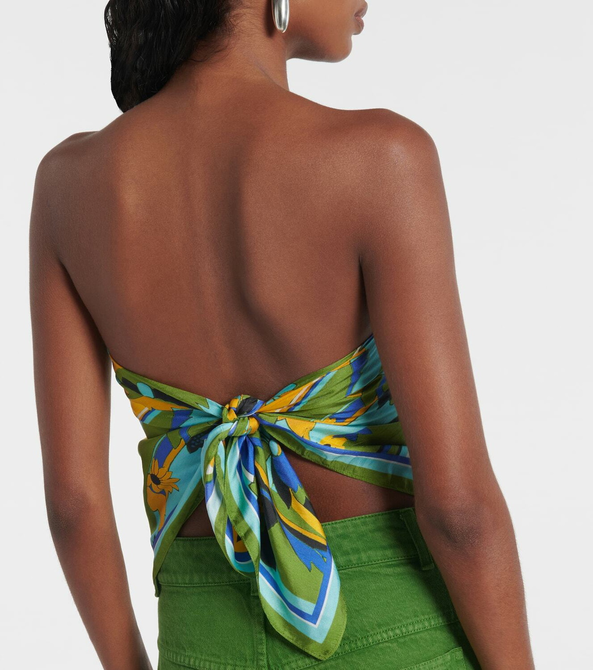Christopher Esber Floral silk scarf