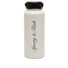 Sporty & Rich Syracuse Water Bottle in Off White 